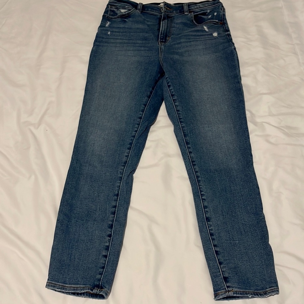 Abercrombie and Fitch, the super skinny ankle, high-rise women’s size eight